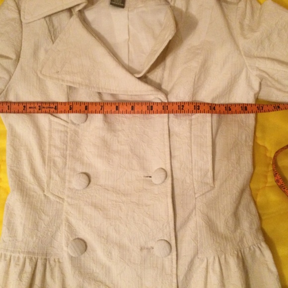 ij collection cream color Button up Pea Coat - Picture 7 of 12